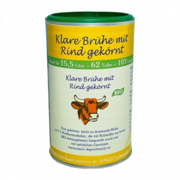 BIO Klare Brühe mit Rindfleisch gekörnt 1/2 Dose